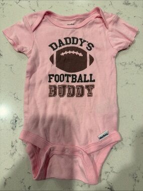 Gerber Pink 'Daddy's Football Buddy' Bodysuit